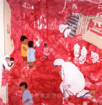 Sunita Kumar (Artist), Untitled (Mother Theresa) Triptych, 2007, Painting