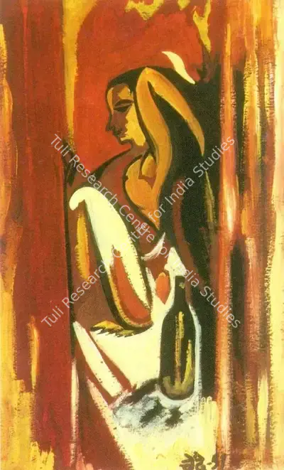 N.S. Bendre (Artist), Untitled, 1951, Painting