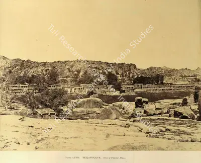 Andrew Charles Brisbane Neill (Photographer), Beejanuggur. Street of Pilgrim's Houses, 1856, Antiquarian Photograph