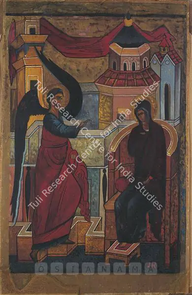 Jamini Roy (Artist), Angel & Madonna, 1919, Painting
