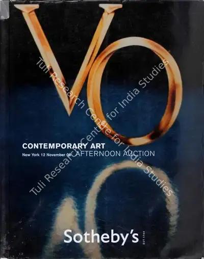 Sotheby's (Auction House), Contemporary Art, 2008, Auction Catalogue