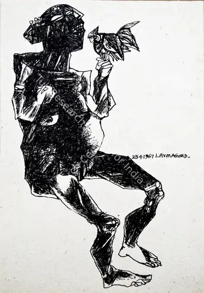 K. Laxma Goud (Artist), Untitled, 1967, Painting