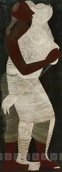 Rasik D. Raval (Artist), Lovers, Painting