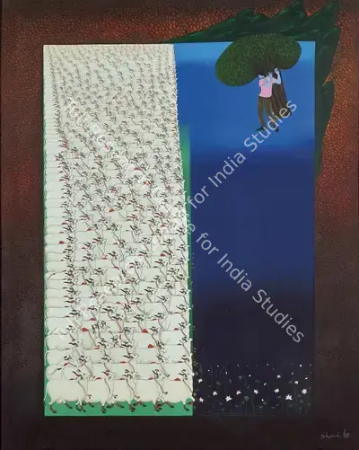 Shail Choyal (Artist), Jadui Bansuri, 1988, Painting