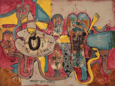 Prabhakar Barwe (Artist), Untitled, 1966, Painting