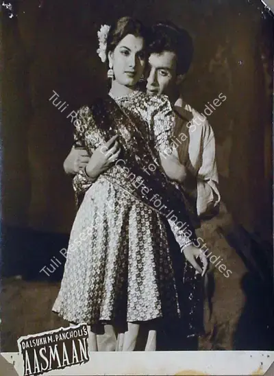 Dalsukh M. Pancholi (Director), Aasman, 1952, Lobby Card