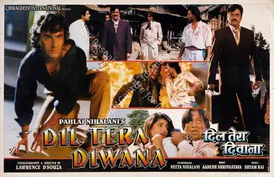 Pahlaj Nihalani (Producer), Dil Tera Diwana, 1996, Lobby Card