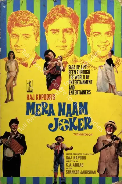 Raj Kapoor (Producer), Mera Naam Joker, 1970, Showcard