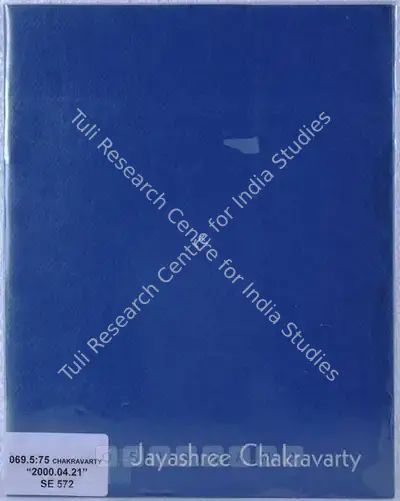 Jayashree Chakravarty (Artist), Exhibition of Recent Works Jayashree Chakravarty, 2000, Solo Exhibition Catalogue
