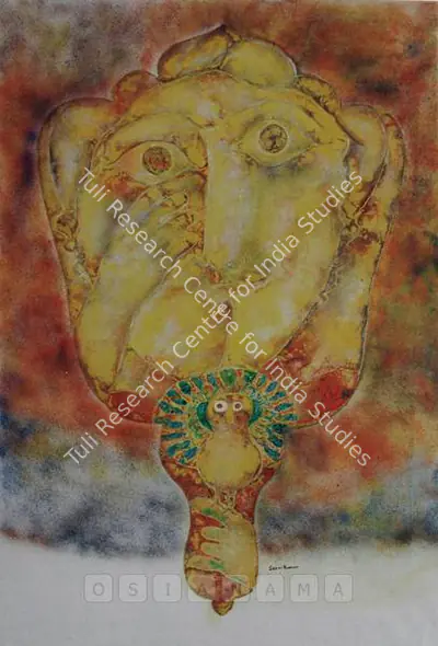 Sakti Burman (Artist), The Reflexion, Painting