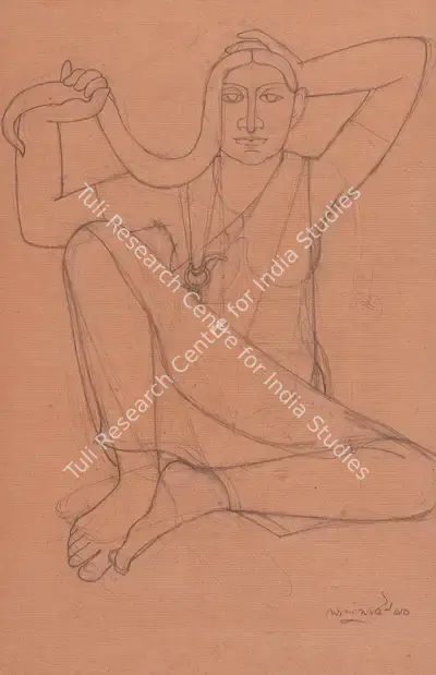 Lalu Prasad Shaw (Artist), Untitled, 1990, Drawing