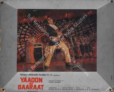 Nasir Husain (Producer), Yaadon Ki Baaraat, 1973, Photographic Still Mounted on Lobby Card
