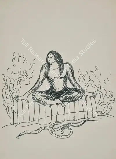 Manjit Bawa (Artist), Untitled, 1991, Drawing