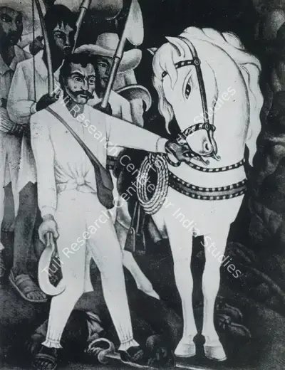 Diego Rivera (Artist), Emiliano Zapata, 1935, Graphic Art