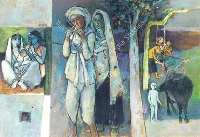 Arup Das (Artist), Untitled, Painting