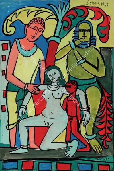 F.N. Souza (Artist), Untitled, 1949, Painting
