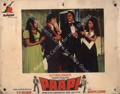 Rajendra Malone (Cinematographer), Paapi, 1977, Photographic Still Mounted on Lobby Card