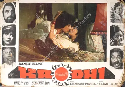 Ranjit Virk (Producer), Krodhi, 1981, Photographic Still Mounted on Lobby Card