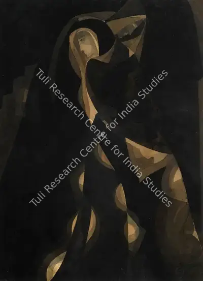 Gaganendranath Tagore (Artist), Figures, 1921, Painting