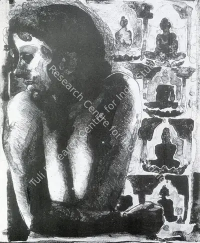 Anupam Sud (Artist), From the Niche, 1995, Painting
