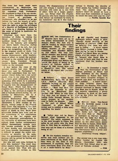Partha Sarathi Kar (Essayist), The Netaji Picture Controversy, 1979, Essay