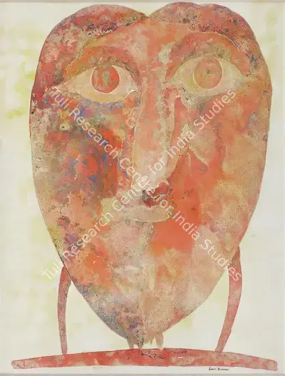 Sakti Burman (Artist), Head, 1968, Painting