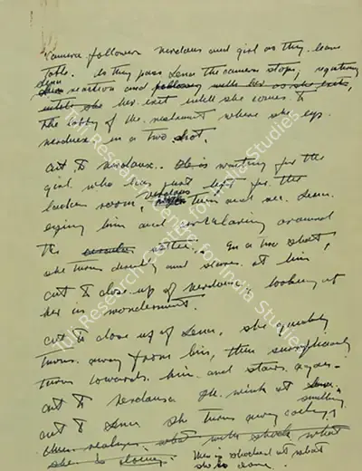 Charlie Chaplin (Producer), Monsieur Verdoux, 1947, Script