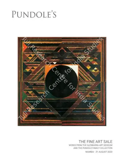 Pundole (Auction House). The Fine Art Sale - Works from the Glenbarra Art Museum and the Pundole Family Collection. 31 August 2023, Mumbai | Auction Catalogue | EconomicsArt | 00862484
