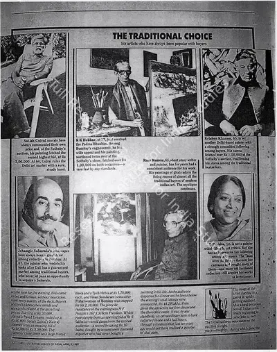 The Traditional choice, 1989, Newspaper Clipping