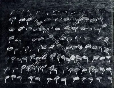 Mona Rai (Artist), Conversing Trees-II, 1976, Painting