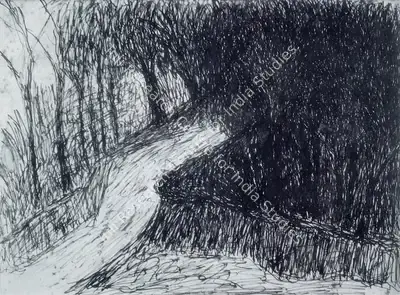 Rabindranath Tagore (Artist), Study from Nature, Painting