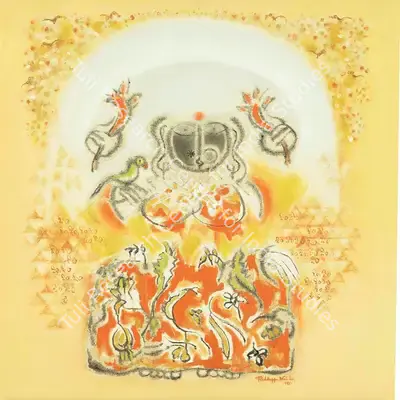 Reddeppa Naidu (Artist), Deity, 1981, Painting