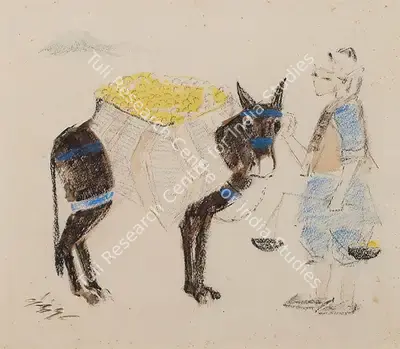 N.S. Bendre (Artist), Untitled, 1958, Painting