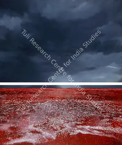 Nataraj Sharma (Artist), Kannuru (Storm), 2004, Painting