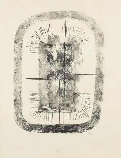 V.S. Gaitonde (Artist), Composition No. 1, 1963, Drawing