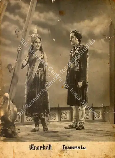 Nandlal Jashwantlal (Director), Anarkali, 1953, Lobby Card