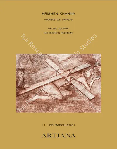 Artiana (Auction House), Krishen Khanna, 2021, Auction Catalogue