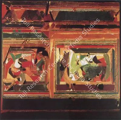 Raza, S.H. (Artist). Rajasthan. Acrylic on Canvas, 1983 | Marg, September 1985 | Painting | FineArts | 00675042