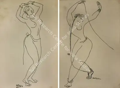 K.K. Hebbar (Artist), Untitled, 1963, Drawing
