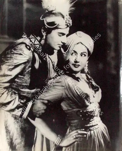Anant Wadadeker (Cinematographer), Aladdin Aur Jaadui Chiraag, 1952, Photographic Still