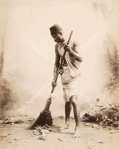 Studio Clifton & Co. (Photographic Studio), Road Sweeper, 1900, Antiquarian Photograph