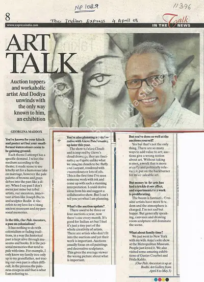 Georgina L. Maddox (Reporter), Art Talk, 2008, Newspaper clipping