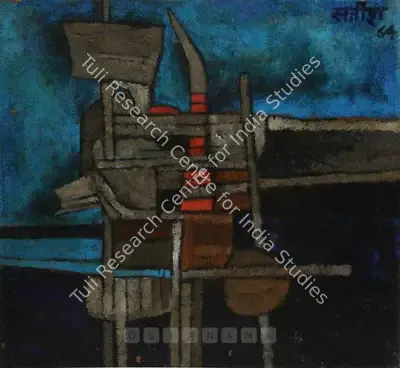 Gujral, Satish (Artist). Gladiator. Oil and Mixed media on canvas, 1964 | Painting  | 00880062