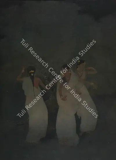 Abanindranath Tagore (Artist), The Kajri Dance, 1914, Painting