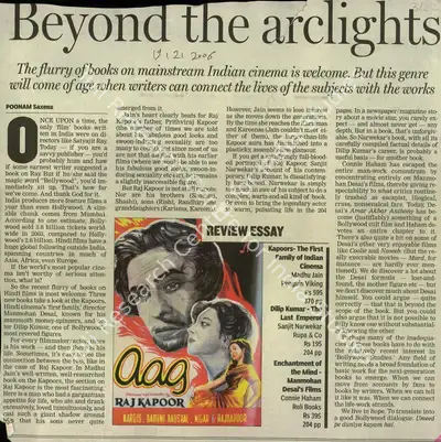 Uday Nayak (Reporter), Beyond the arclights, 2006, Newspaper Clipping