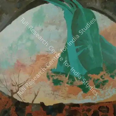 Gieve Patel (Artist), Brimming Well, Dipping Fronds, 1994, Painting