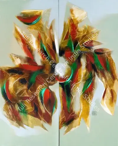 Gopal S. Adivrekar (Artist), Untitled (Abstract composition), Painting