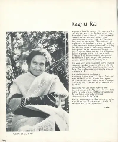 Lavlin (Essayist), Raghu Rai, 1982, Essay