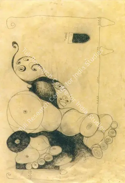 Satish Gujral (Artist), Untitled, 1990, Drawing