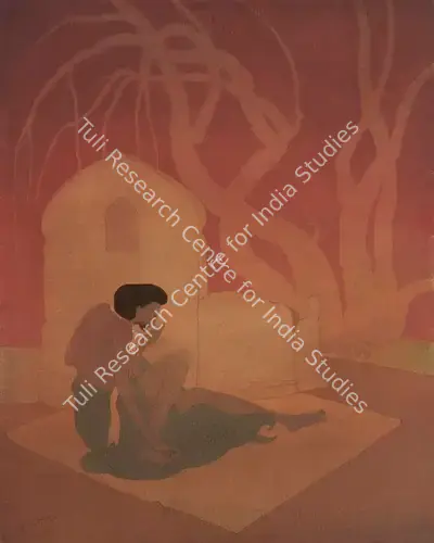 Chughtai, M.A.R. (Artist). At Laila's Grave, n.d. | Painting, Ch.NeY/17.09.25, 2025 · Christie's